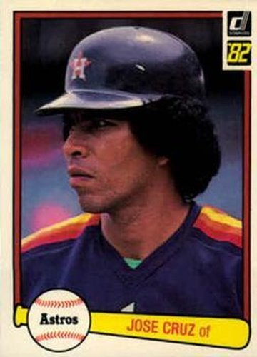 #244 Jose Cruz - Houston Astros - 1982 Donruss Baseball
