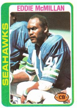 #244 Eddie McMillan - Seattle Seahawks - 1978 Topps Football