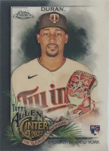 #245 Jhoan Duran - Minnesota Twins - 2022 Topps Allen & Ginter Chrome Baseball