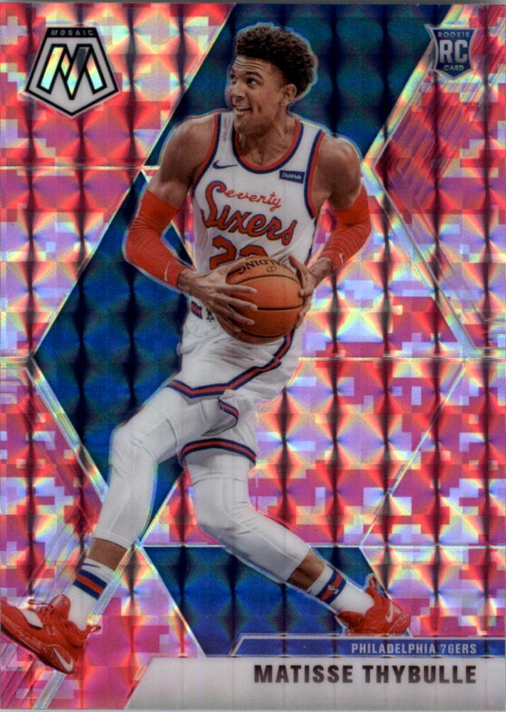 #245 Matisse Thybulle - Philadelphia 76ers - 2019-20 Panini Mosaic - Camo Pink Basketball
