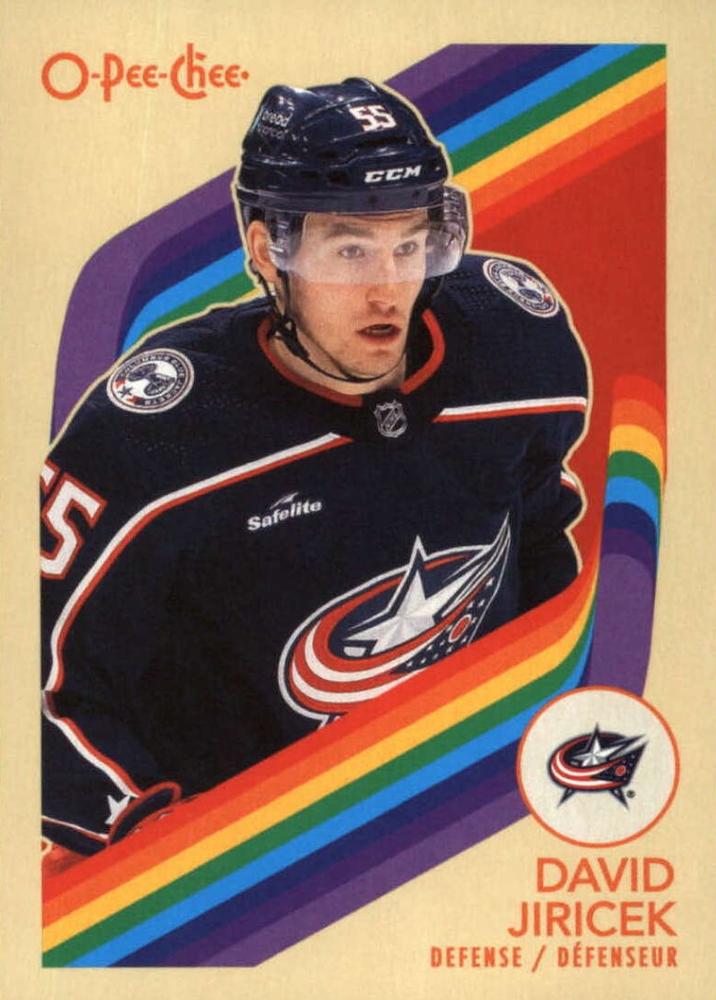 #245 David Jiricek - Columbus Blue Jackets - 2023-24 O-Pee-Chee - Retro Hockey