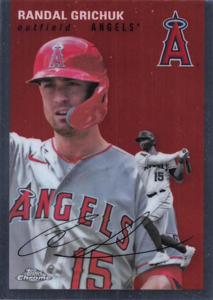 #245 Randal Grichuk - Los Angeles Angels - 2023 Topps Chrome Platinum Anniversary Baseball