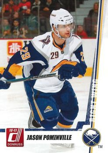 #246 Jason Pominville - Buffalo Sabres - 2010-11 Donruss Hockey