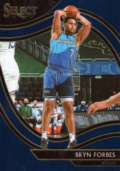 #246 Bryn Forbes - Milwaukee Bucks - 2020-21 Panini Select - Blue Basketball