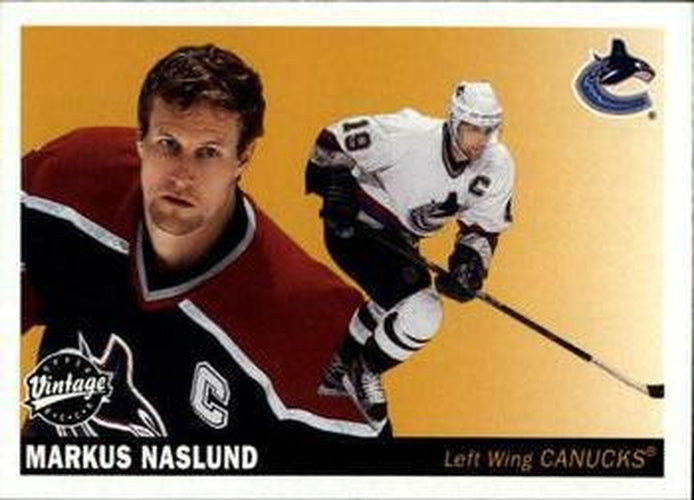 #246 Markus Naslund - Vancouver Canucks - 2002-03 Upper Deck Vintage Hockey