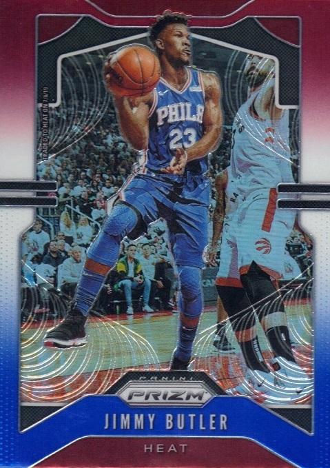 #246 Jimmy Butler - Miami Heat - 2019-20 Panini Prizm - Prizms Red White and Blue Basketball