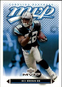 #247 Dee Brown - Carolina Panthers - 2003 Upper Deck MVP Football