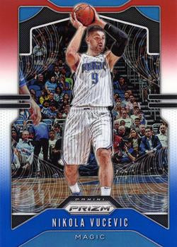 #247 Nikola Vucevic - Orlando Magic - 2019-20 Panini Prizm - Prizms Red White and Blue Basketball