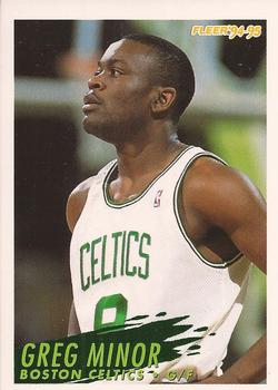 #248 Greg Minor - Boston Celtics - 1994-95 Fleer Basketball