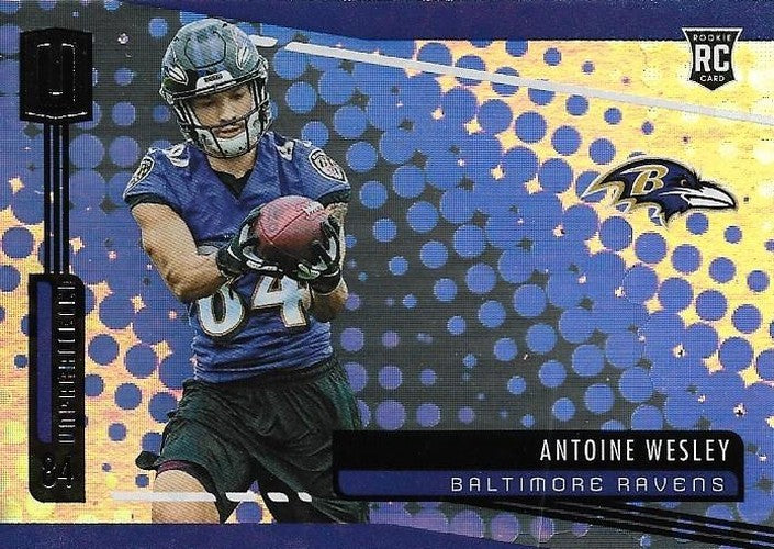 #248 Antoine Wesley - Baltimore Ravens - 2019 Panini Unparalleled Football