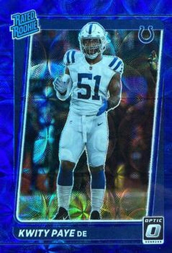 #248 Kwity Paye - Indianapolis Colts - 2021 Donruss Optic - Blue Scope Football
