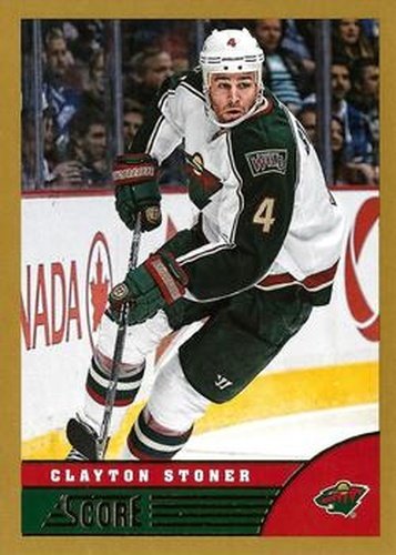 #248 Clayton Stoner - Minnesota Wild - 2013-14 Score - Gold Hockey