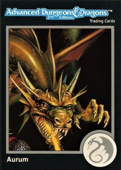 #249 Aurum, Gold Dragon - 1991 TSR Advanced Dungeons & Dragons - Silver