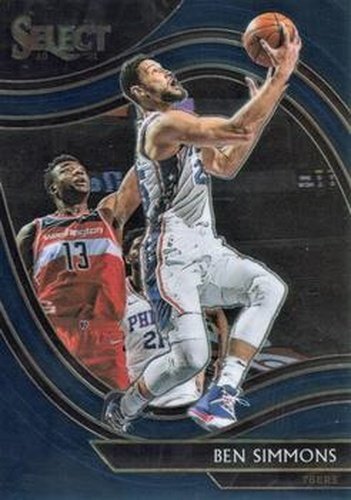 #249 Ben Simmons - Philadelphia 76ers - 2020-21 Panini Select - Blue Basketball