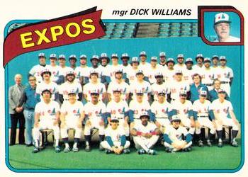 #249 Montreal Expos / Dick Williams - Montreal Expos - 1980 O-Pee-Chee Baseball