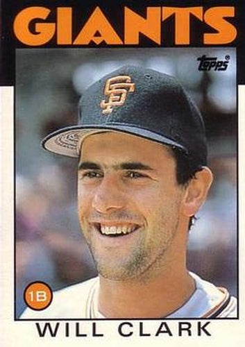 #24T Will Clark - San Francisco Giants - 1986 Topps Traded Baseball
