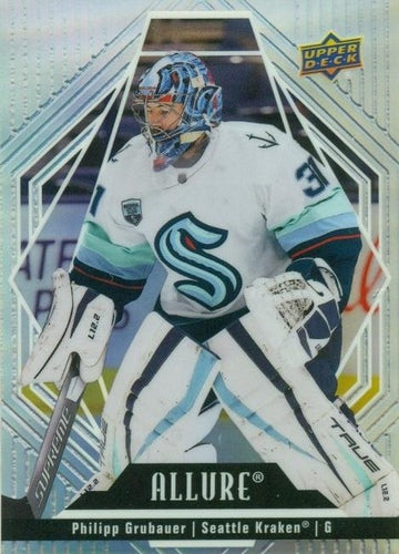 #24 Philipp Grubauer - Seattle Kraken - 2022-23 Upper Deck Allure Hockey