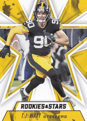 #24 T.J. Watt - Pittsburgh Steelers - 2020 Panini Rookies & Stars Football