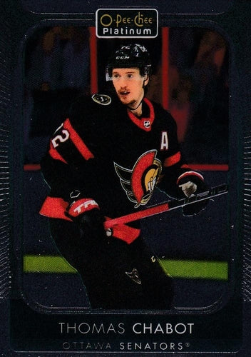 #24 Thomas Chabot - Ottawa Senators - 2021-22 O-Pee-Chee Platinum Hockey
