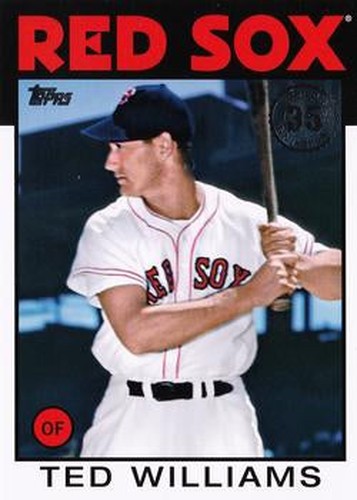 #86B-24 Ted Williams - Boston Red Sox - 2021 Topps Update - 1986 Topps Baseball 35th Anniversary Baseball