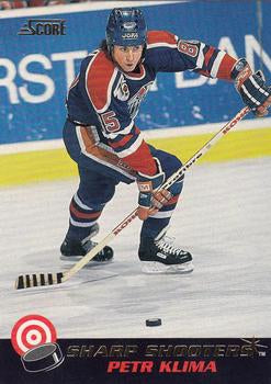 #24 Petr Klima - Edmonton Oilers - 1992-93 Score - Sharp Shooters Hockey