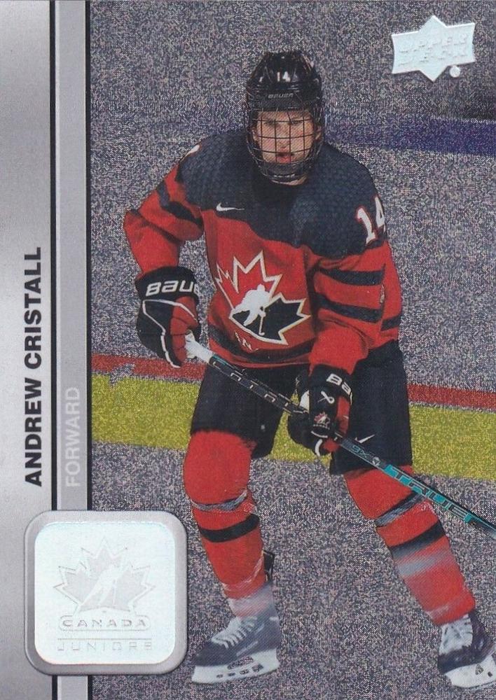 #24 Andrew Cristall - Canada - 2023 Upper Deck Team Canada Juniors - Patterned Foilboard Hockey