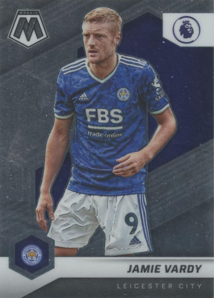 #24 Jamie Vardy - Leicester City - 2021-22 Panini Mosaic Premier League Soccer