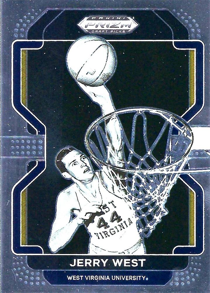 #24 Jerry West - West Virginia Mountaineers - 2022 Panini Prizm Draft Picks Basketball