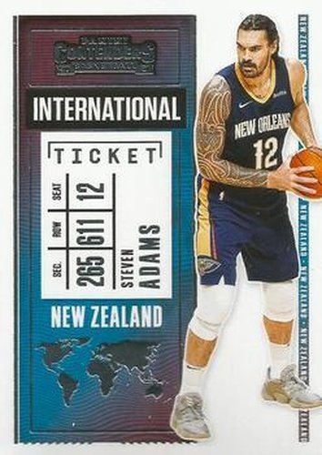 #24 Steven Adams - New Orleans Pelicans - 2020-21 Panini Contenders - International Ticket Basketball