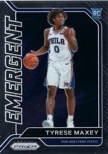 #24 Tyrese Maxey - Philadelphia 76ers - 2020-21 Panini Prizm - Emergent Basketball