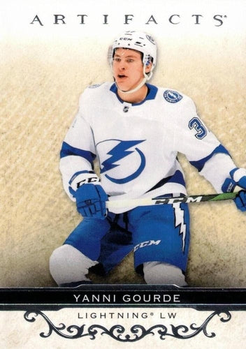 #24 Yanni Gourde - Tampa Bay Lightning - 2021-22 Upper Deck Artifacts Hockey