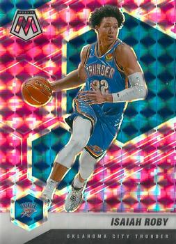 #24 Isaiah Roby - Oklahoma City Thunder - 2020-21 Panini Mosaic - Mosaic Camo Pink Basketball