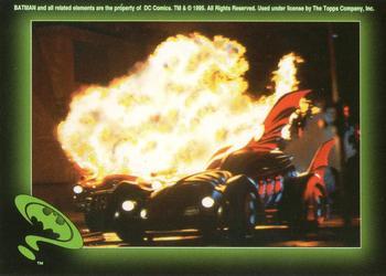 #24 Batmobile flaming - 1995 Topps Batman Forever Stickers