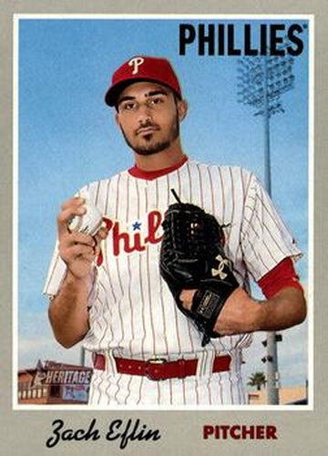 #24 Zach Eflin - Philadelphia Phillies - 2019 Topps Heritage Baseball