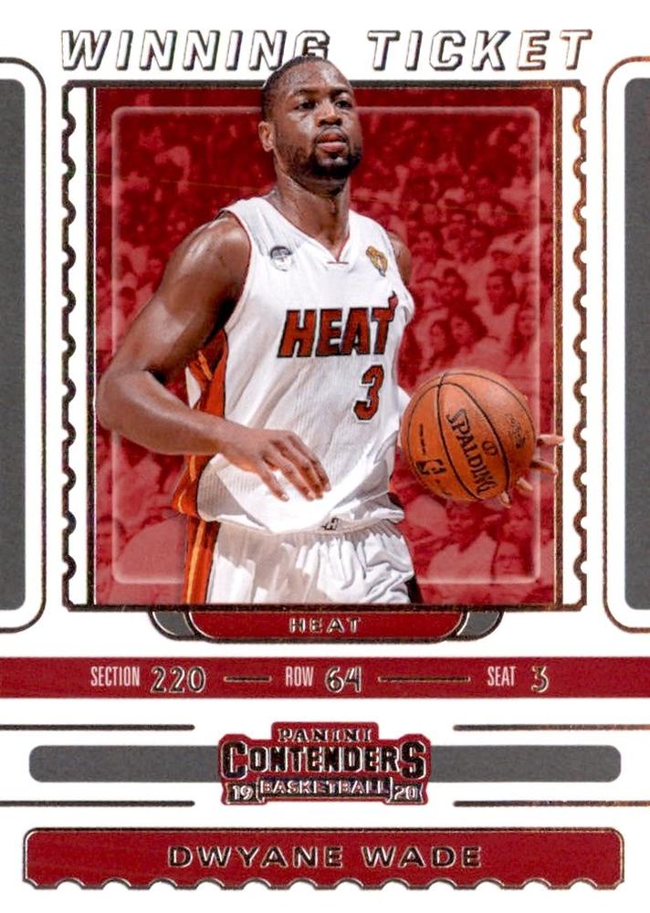 #24 Dwyane Wade - Miami Heat - 2019-20 Panini Contenders - Winning Ticket Basketball