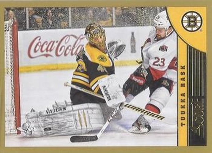 #24 Tuukka Rask - Boston Bruins - 2013-14 Score - Gold Hockey