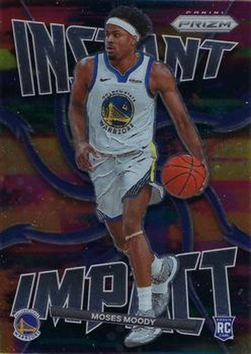 #24 Moses Moody - Golden State Warriors - 2021-22 Panini Prizm - Instant Impact Basketball