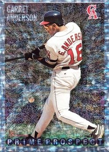 #250 Garret Anderson - California Angels - 1995 Bowman Baseball