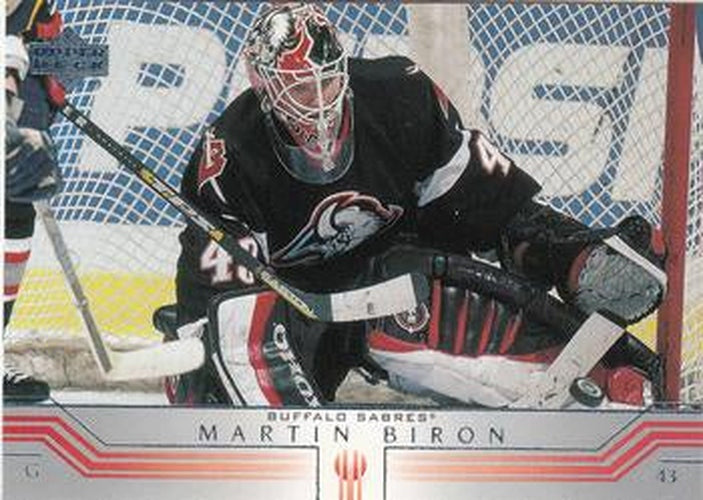 #250 Martin Biron - Buffalo Sabres - 2001-02 Upper Deck Hockey