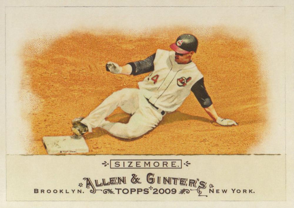 #250 Grady Sizemore - Cleveland Indians - 2009 Topps Allen & Ginter Baseball