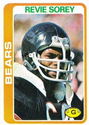 #250 Revie Sorey - Chicago Bears - 1978 Topps Football