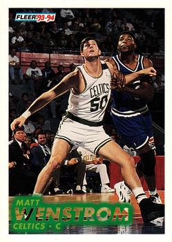 #250 Matt Wenstrom - Boston Celtics - 1993-94 Fleer Basketball