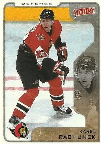 #250 Karel Rachunek - Ottawa Senators - 2001-02 Upper Deck Victory Hockey