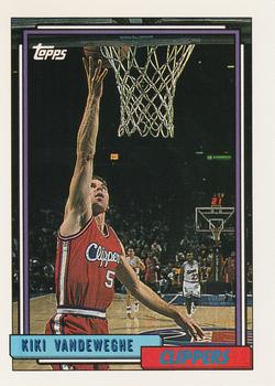 #250 Kiki Vandeweghe - Los Angelesippers - 1992-93 Topps Basketball