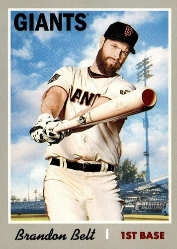 #250 Brandon Belt - San Francisco Giants - 2019 Topps Heritage Baseball
