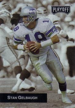 #252 Stan Gelbaugh - Seattle Seahawks - 1993 Playoff Football