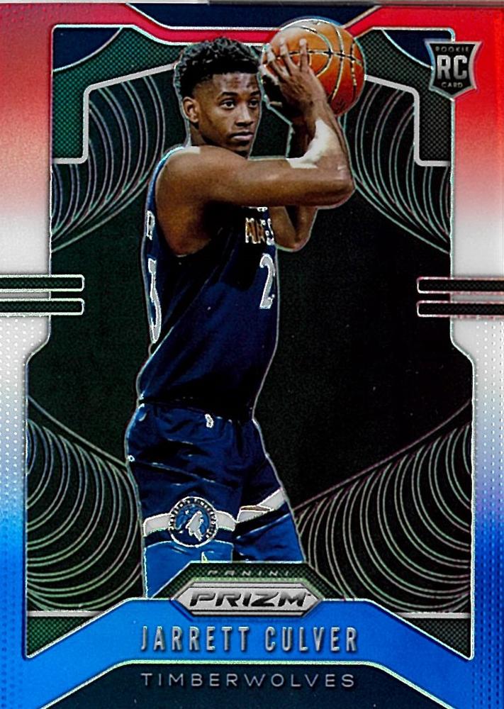 #252 Jarrett Culver - Minnesota Timberwolves - 2019-20 Panini Prizm - Prizms Red White and Blue Basketball