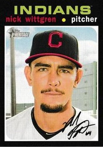 #252 Nick Wittgren - Cleveland Indians - 2020 Topps Heritage Baseball