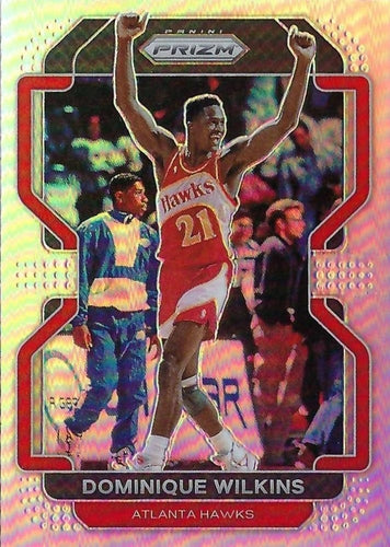 #252 Dominique Wilkins - Atlanta Hawks - 2021-22 Panini Prizm - Silver Basketball