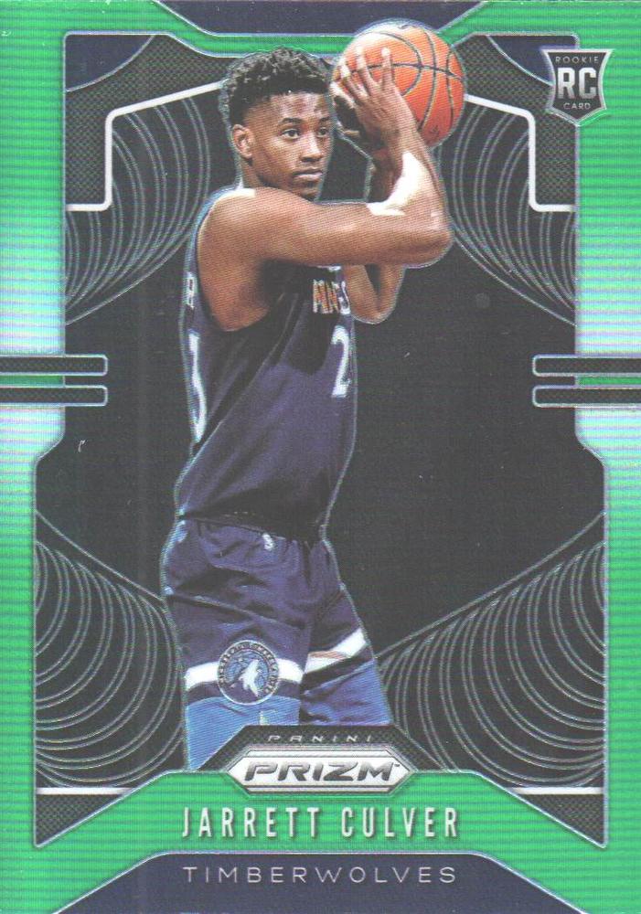 #252 Jarrett Culver - Minnesota Timberwolves - 2019-20 Panini Prizm - Prizms Green Basketball
